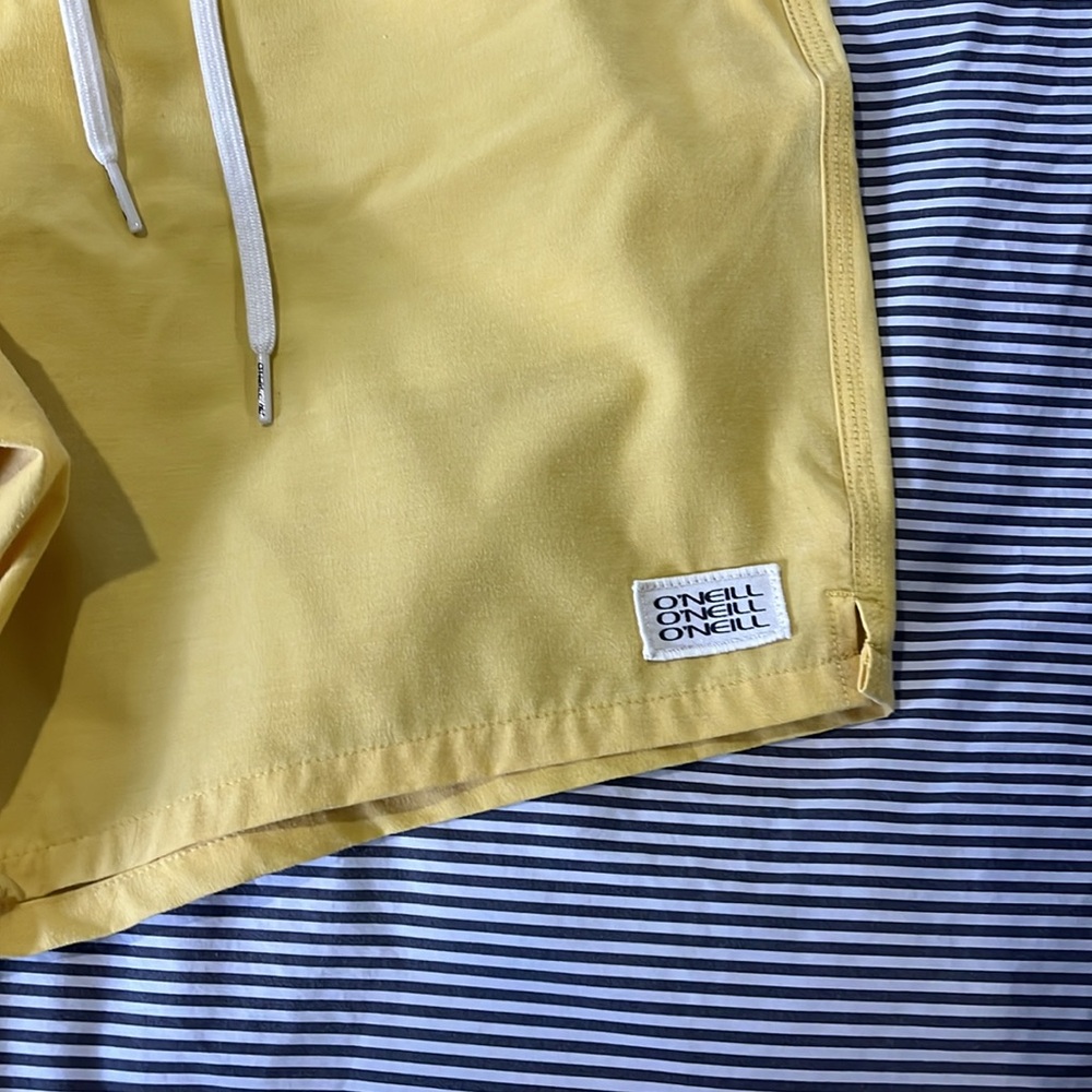 O’Neill Volley Shirts. Yellow. Medium. 7” Inseam. - Picture 2 of 5